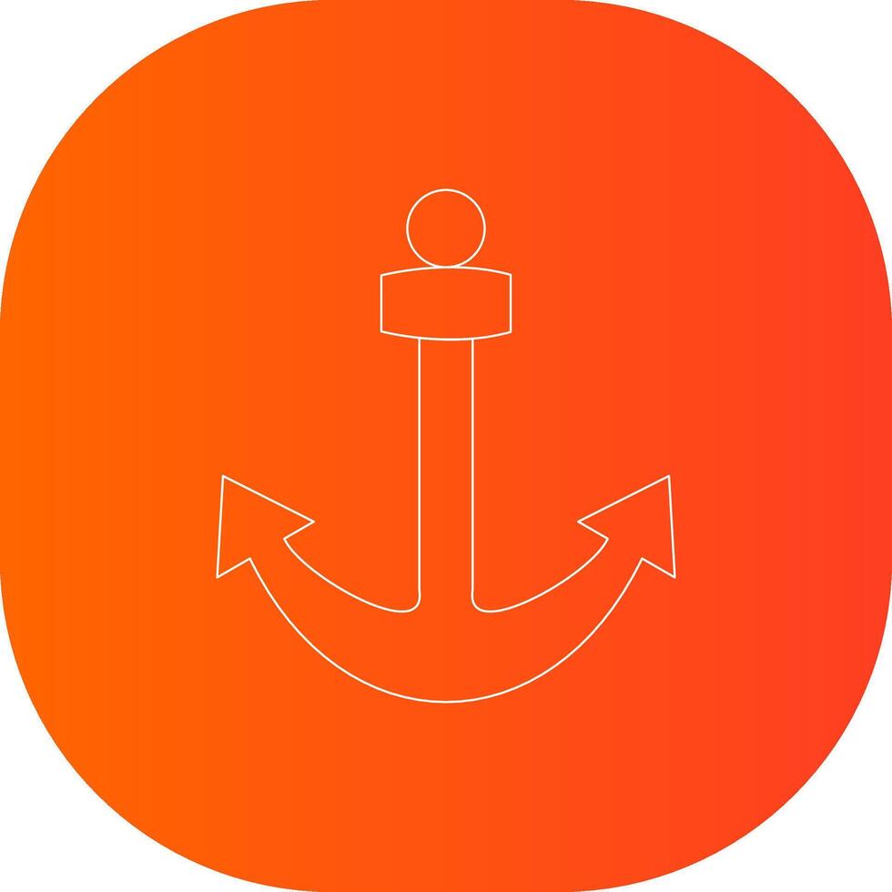 Anchor Creative Icon Design vector