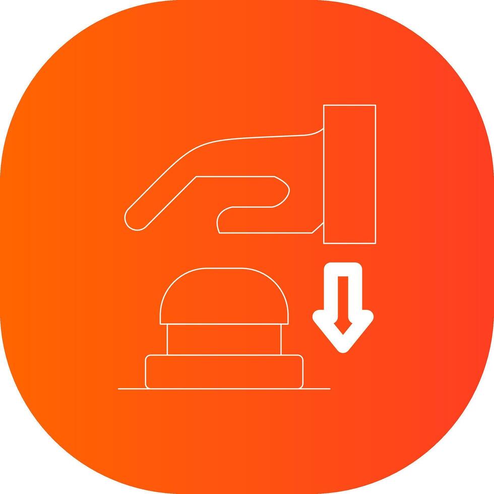 Emergency Button Creative Icon Design vector