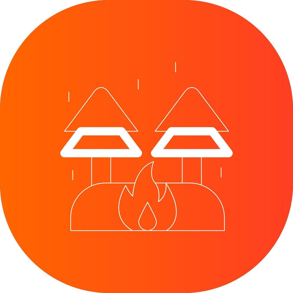 Fire Creative Icon Design vector