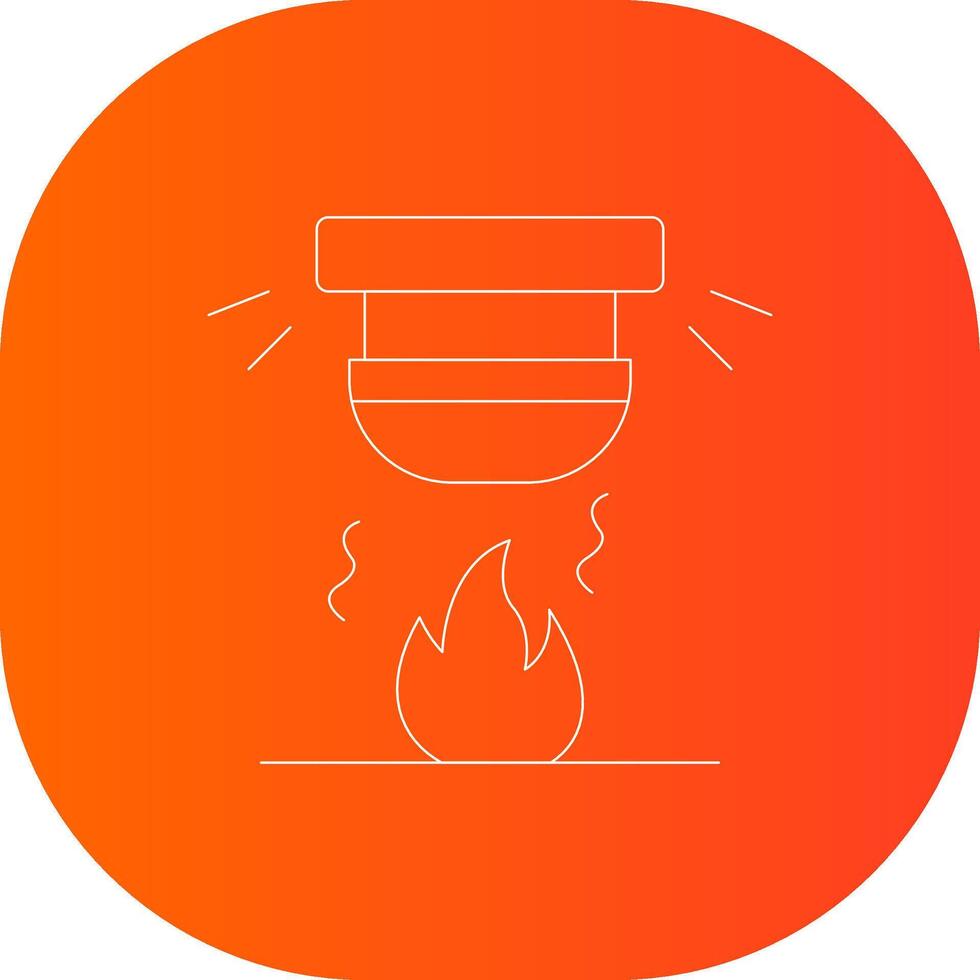 diseño de icono creativo de alarma de incendio vector