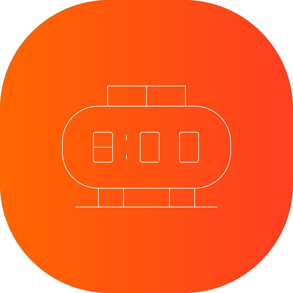 Digital Clock Creative Icon Design vector
