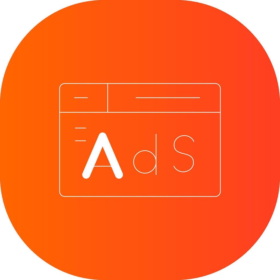 Advertising Creative Icon Design vector