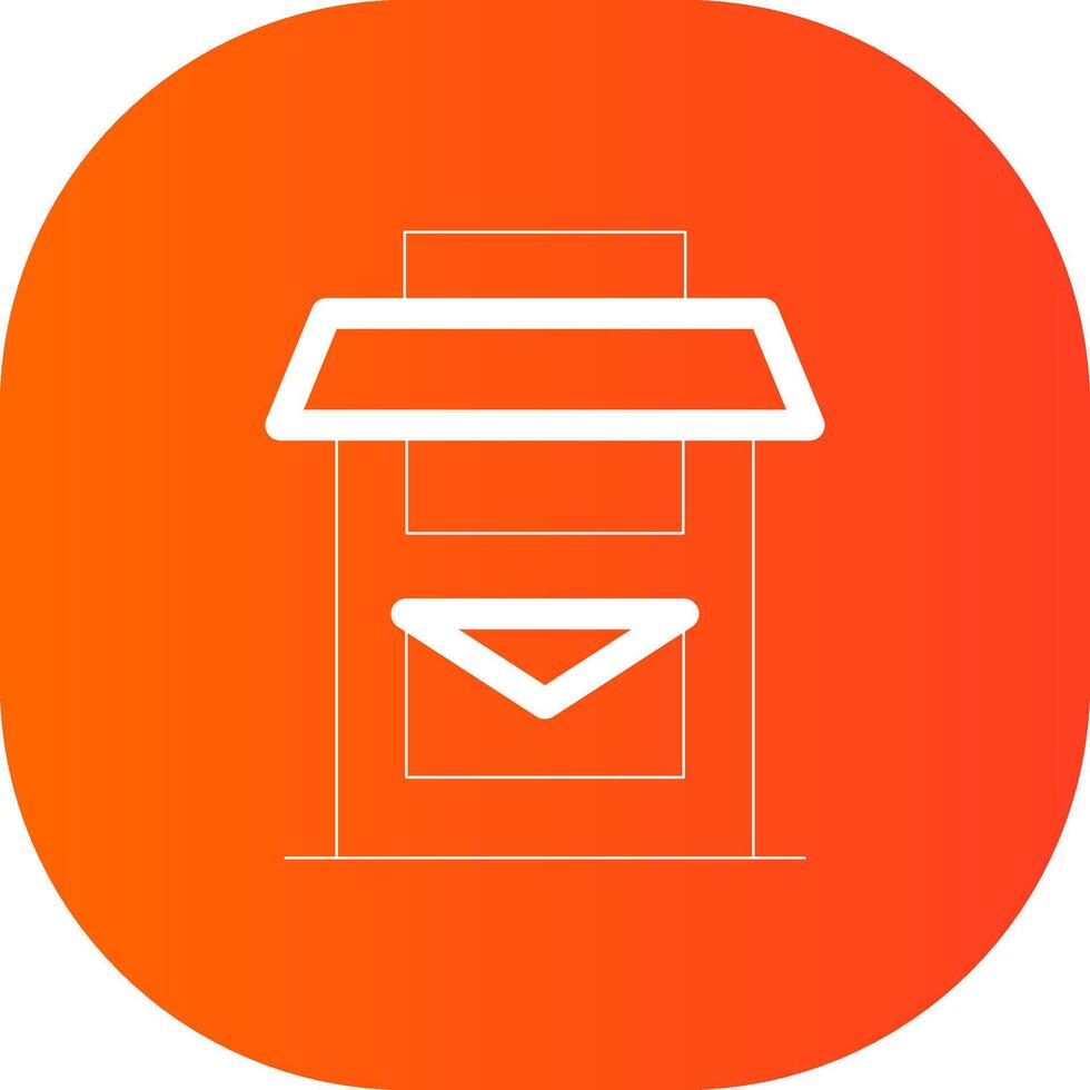 Postbox Creative Icon Design vector