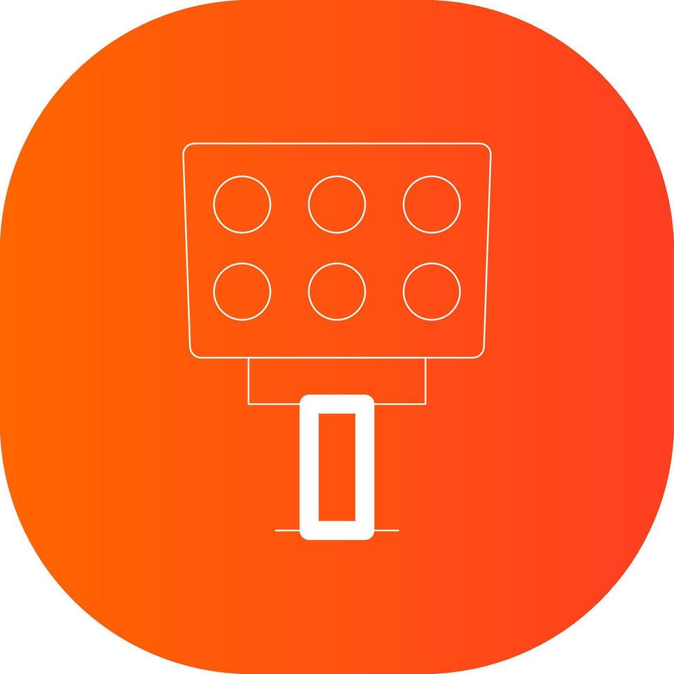 Light Creative Icon Design vector