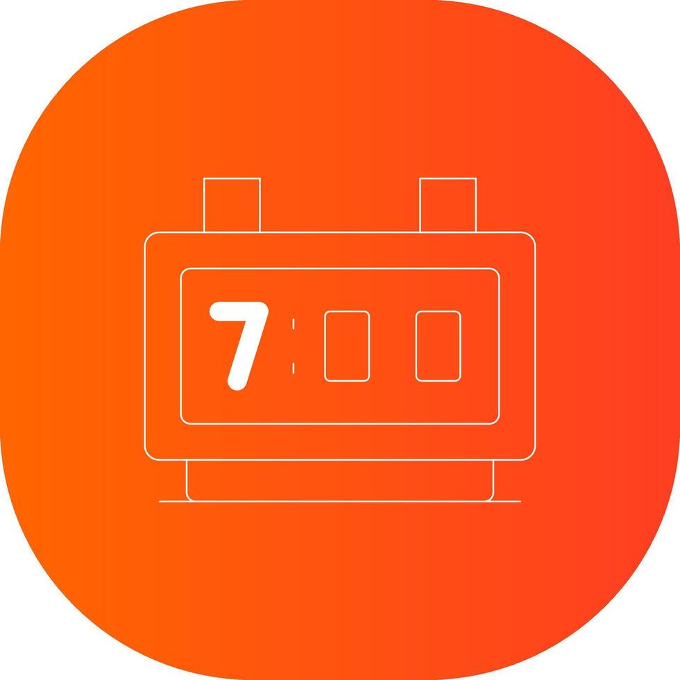 Digital Clock Creative Icon Design vector