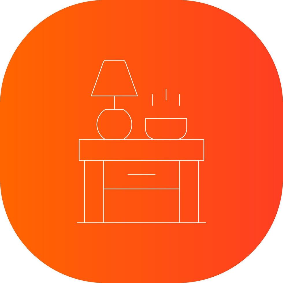 Nightstand Creative Icon Design vector