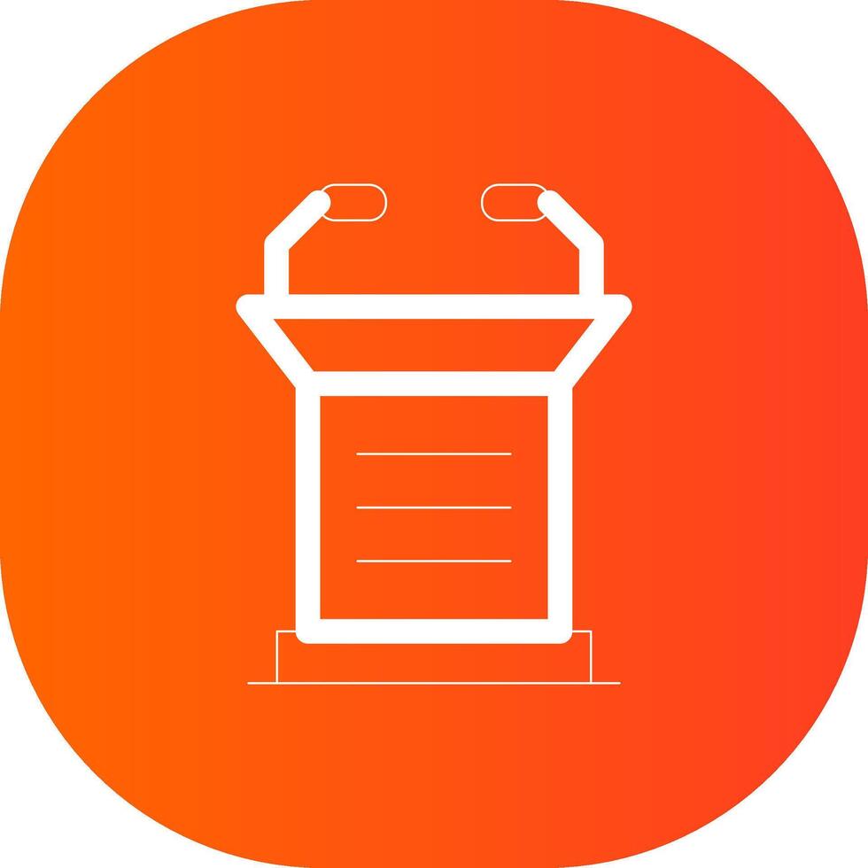 Lectern Creative Icon Design vector