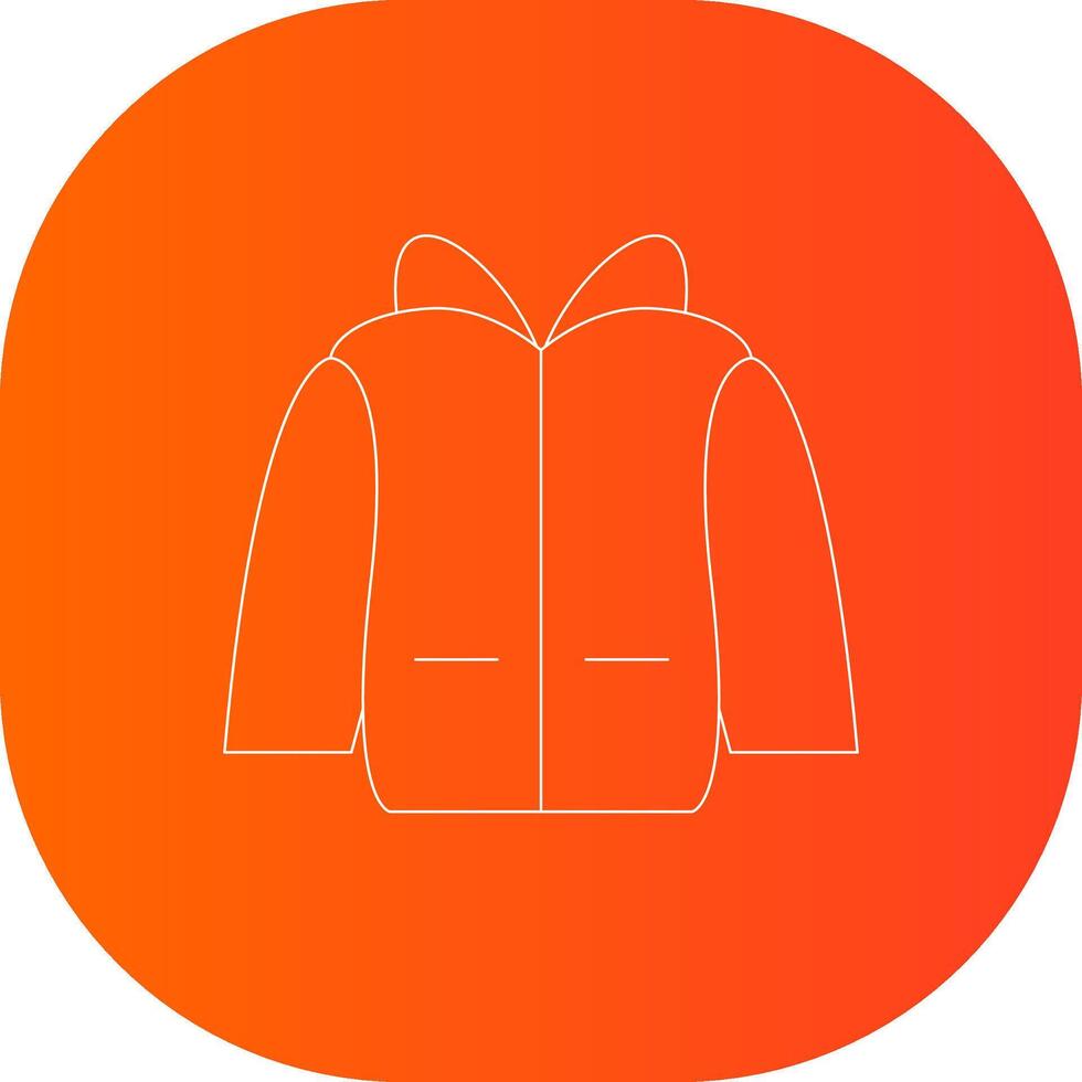 diseño de icono creativo de chaqueta vector