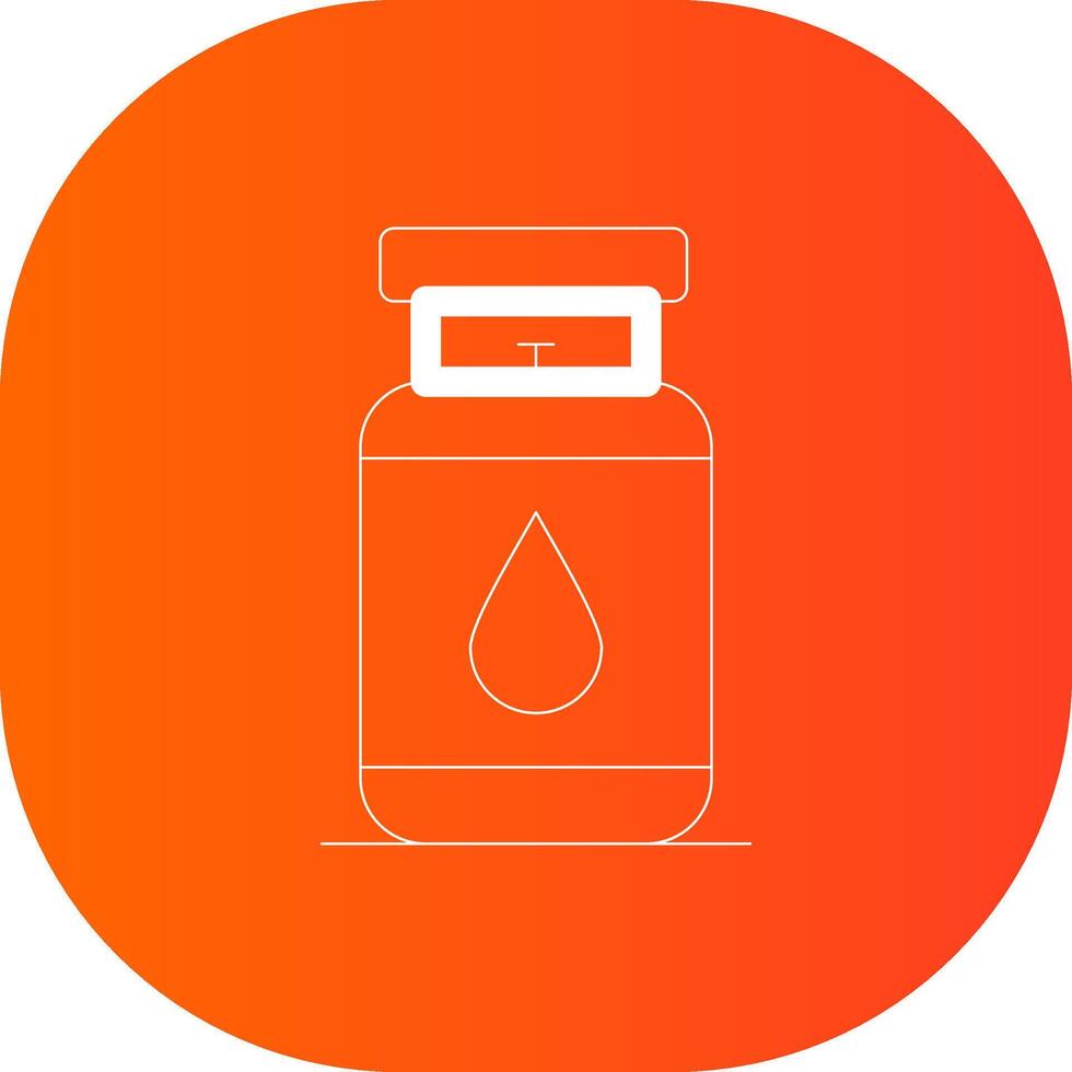 Gas Cylinder Creative Icon Design vector