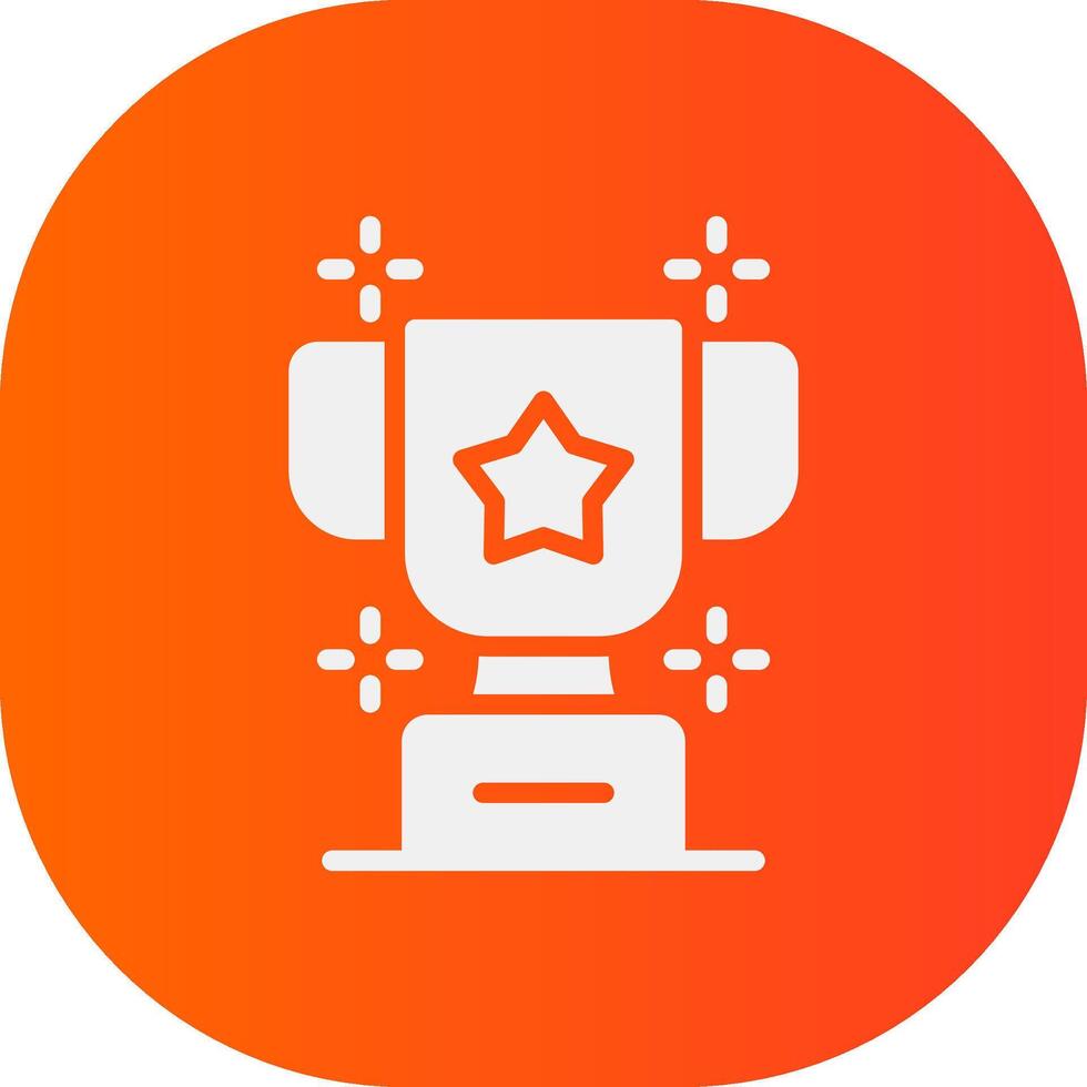 Trophy Creative Icon Design vector