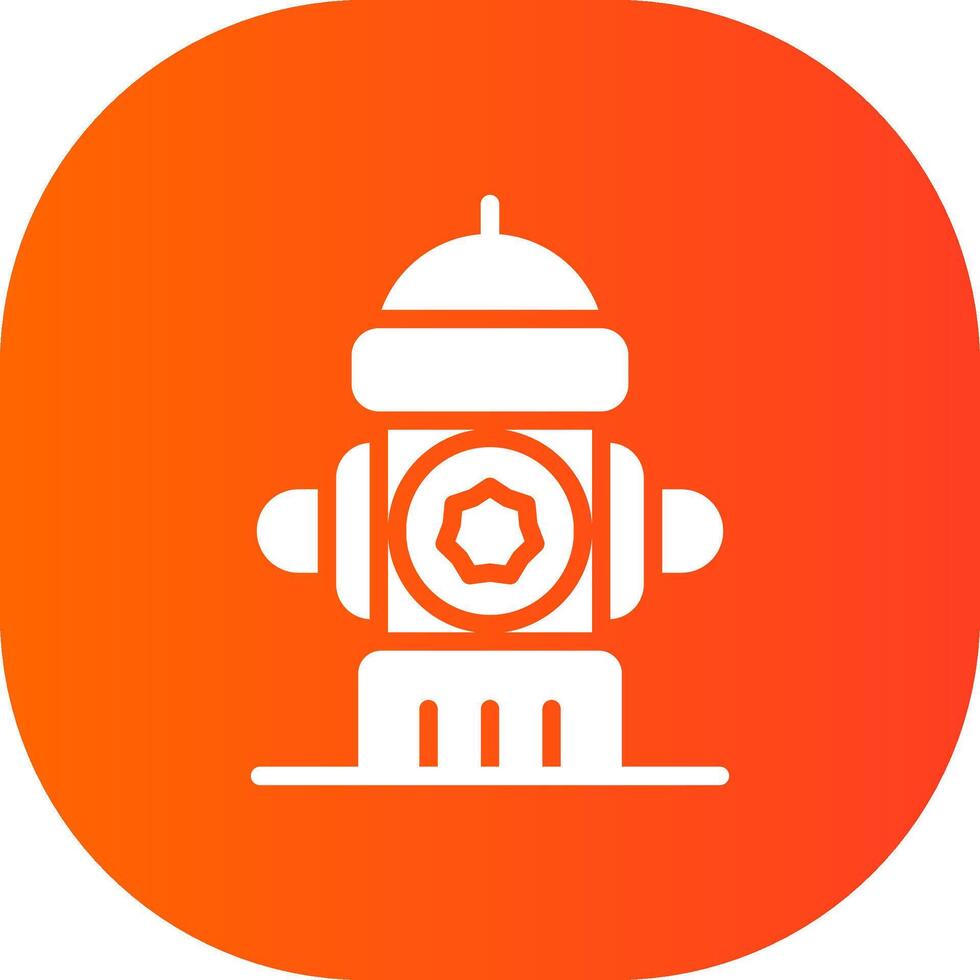 Hydrant Creative Icon Design vector