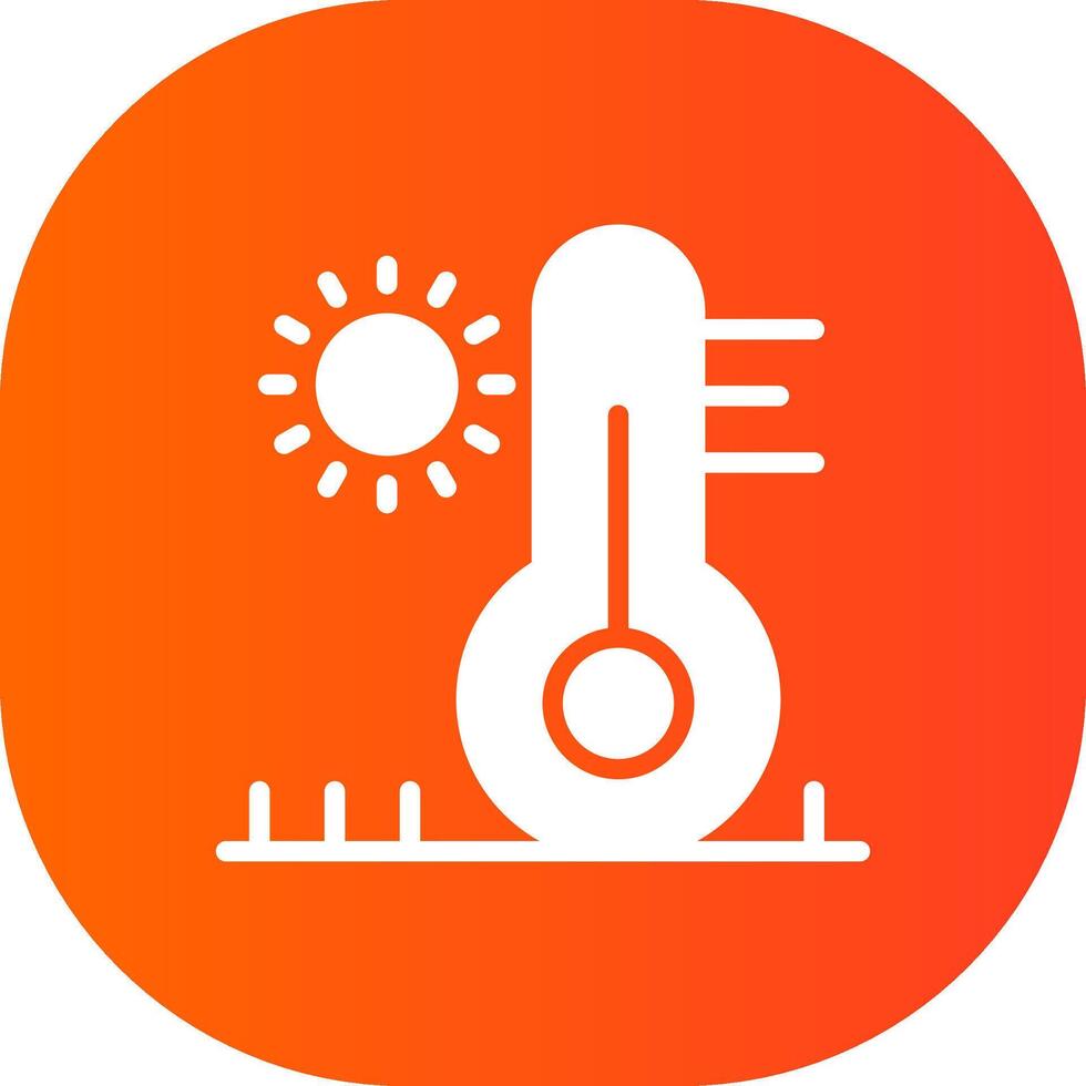 High Temperature Creative Icon Design vector