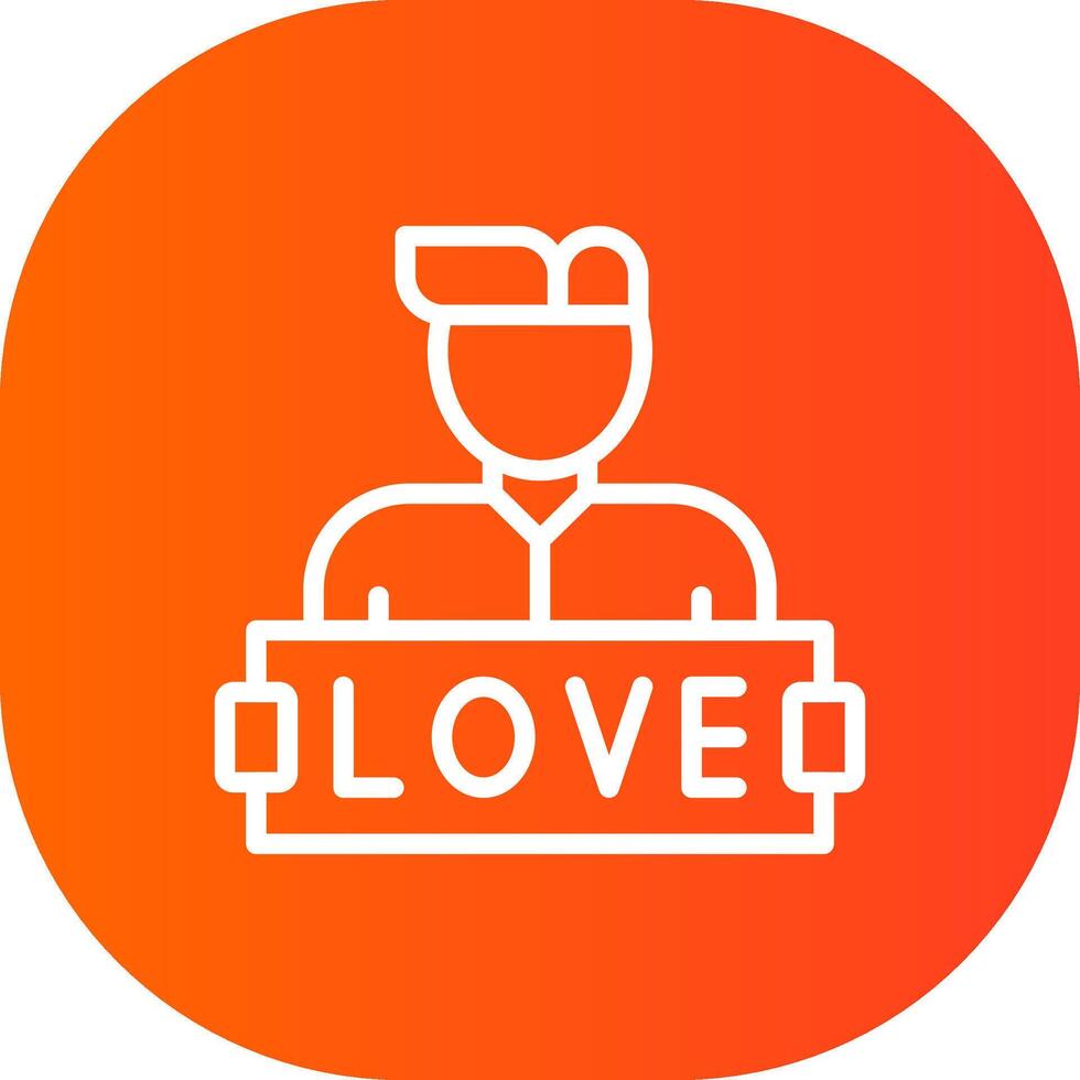 diseño de icono creativo de amor vector