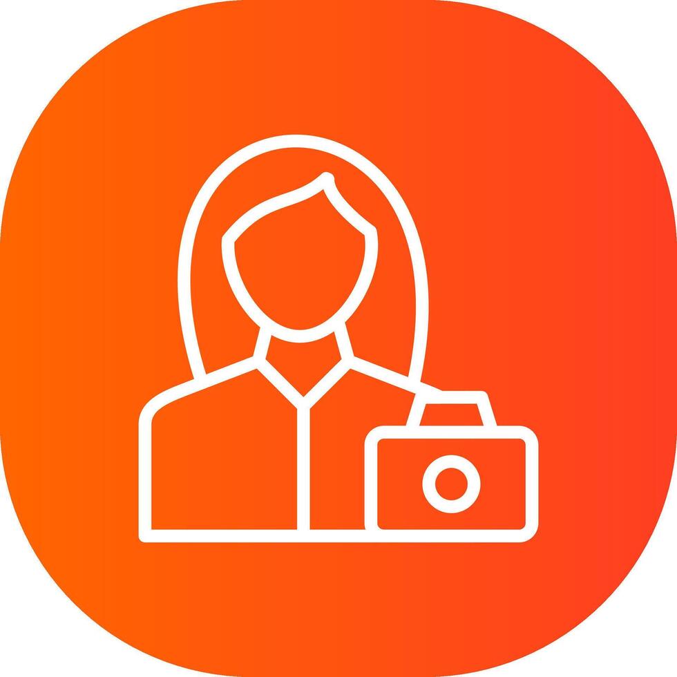 diseño de icono creativo de fotógrafo vector