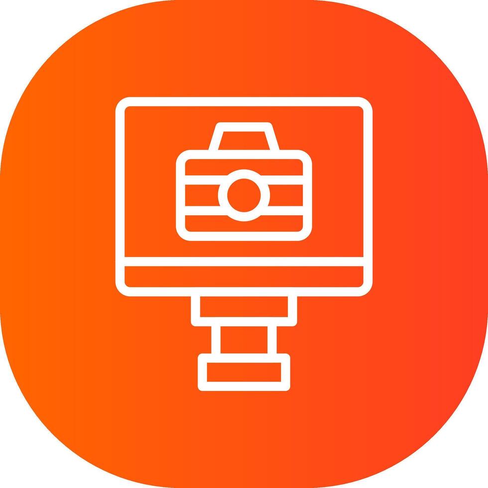 Lcd Camera Creative Icon Design vector