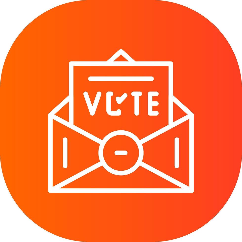 votar diseño de icono creativo vector