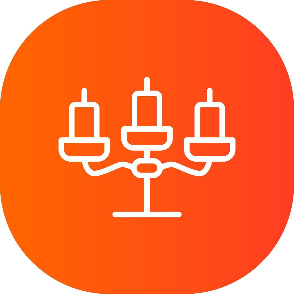 diseño de icono creativo de candelabros vector