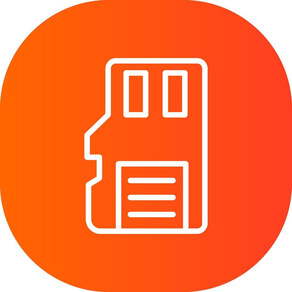 Sd Card Creative Icon Design vector