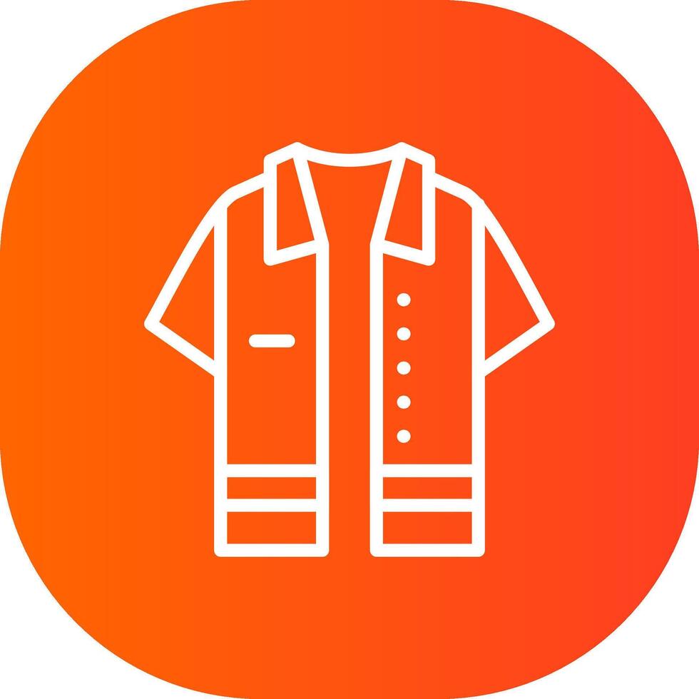 diseño de icono creativo de camisa vector