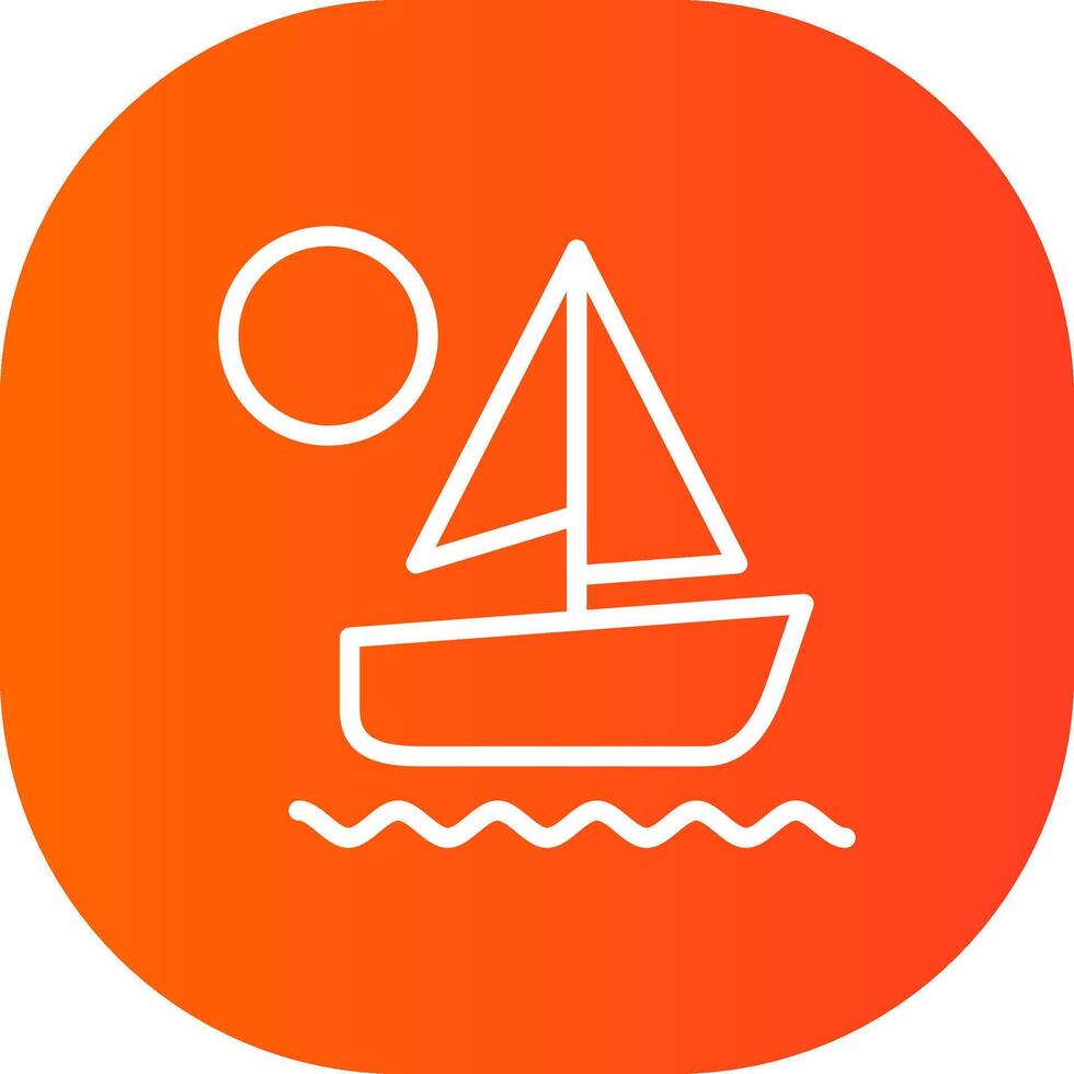 Kayak Creative Icon Design vector