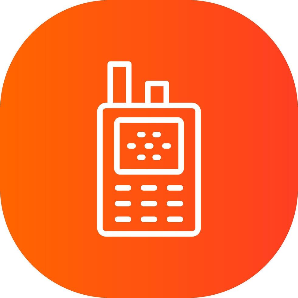 Walkie Talkie Creative Icon Design vector