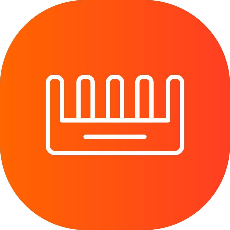 Comb Creative Icon Design vector