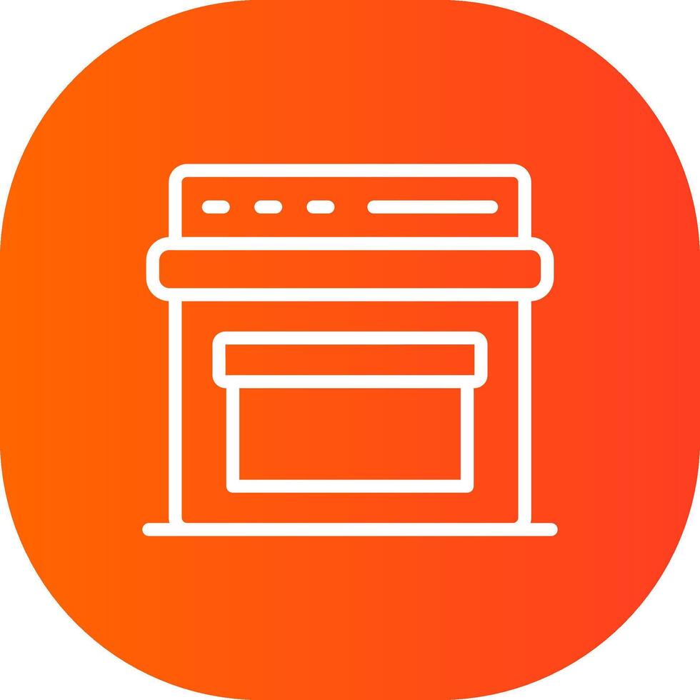 Oven Creative Icon Design vector