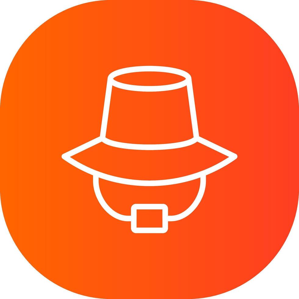 diseño de icono creativo de sombrero vector