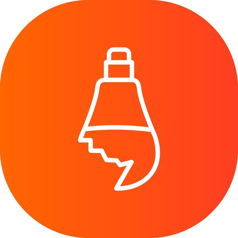 Light Bulb Creative Icon Design vector