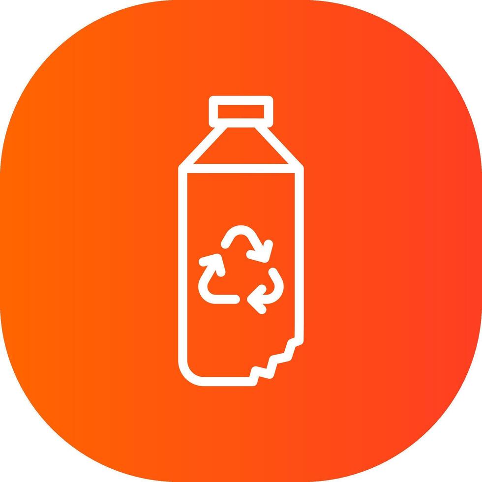 Water Bottle Creative Icon Design vector
