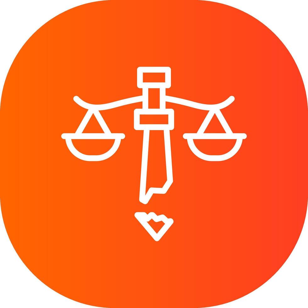 diseño de icono creativo de injusticia vector