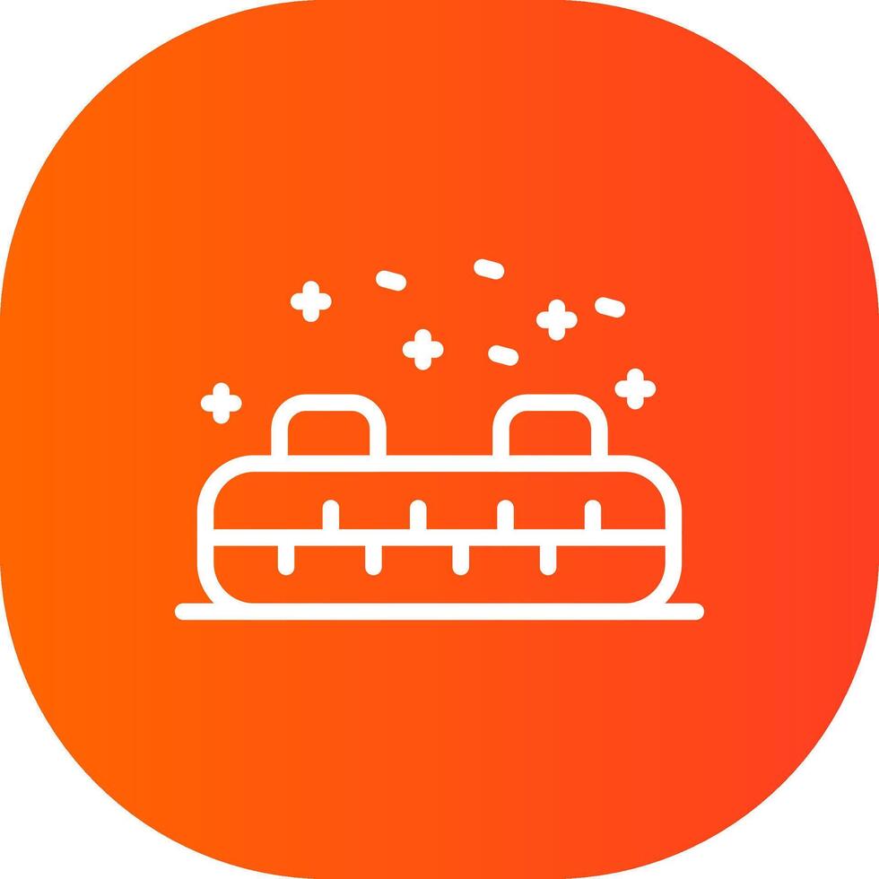 Inflatable Sled Creative Icon Design vector