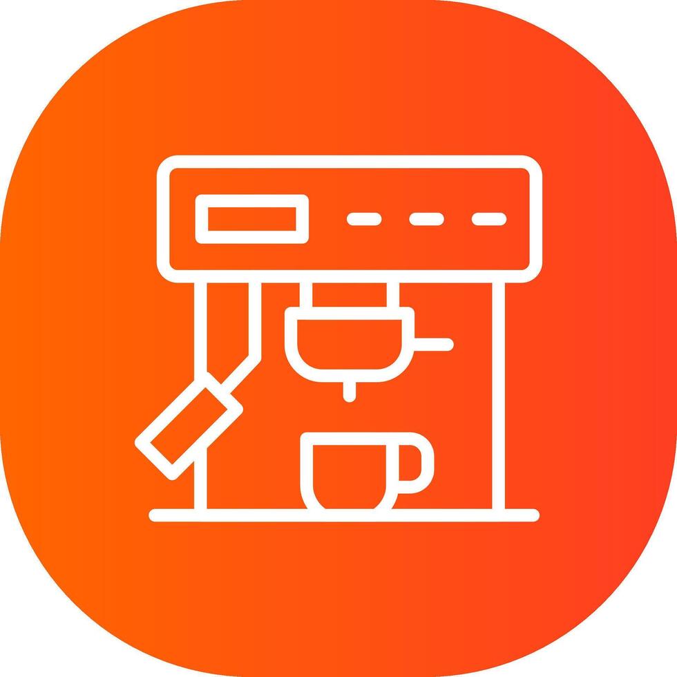 Coffee Machine Creative Icon Design vector