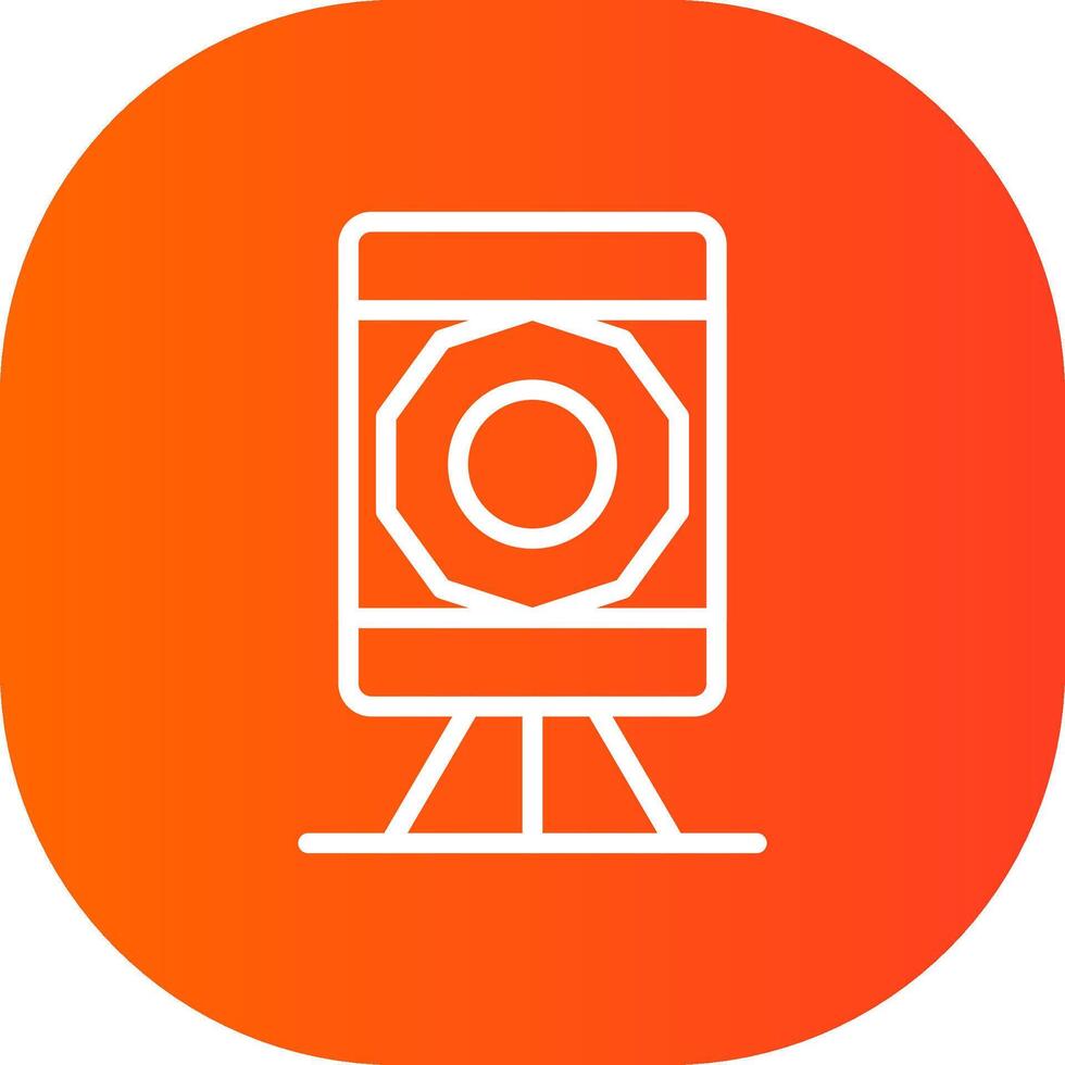 Theodolite Creative Icon Design vector