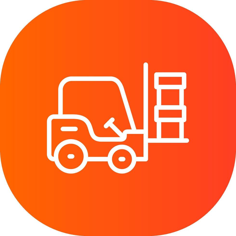Forklift Creative Icon Design vector