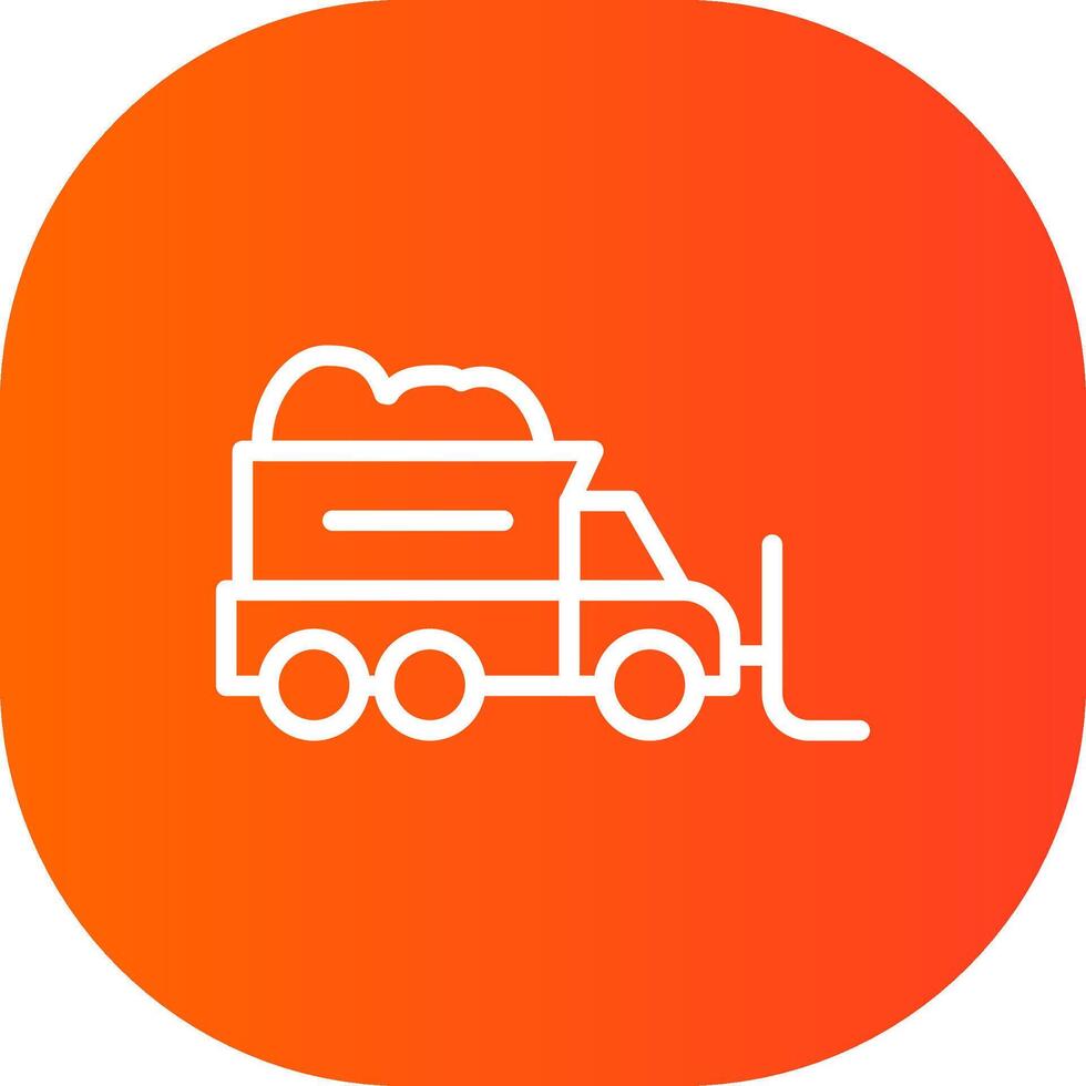 Snowplow Creative Icon Design vector