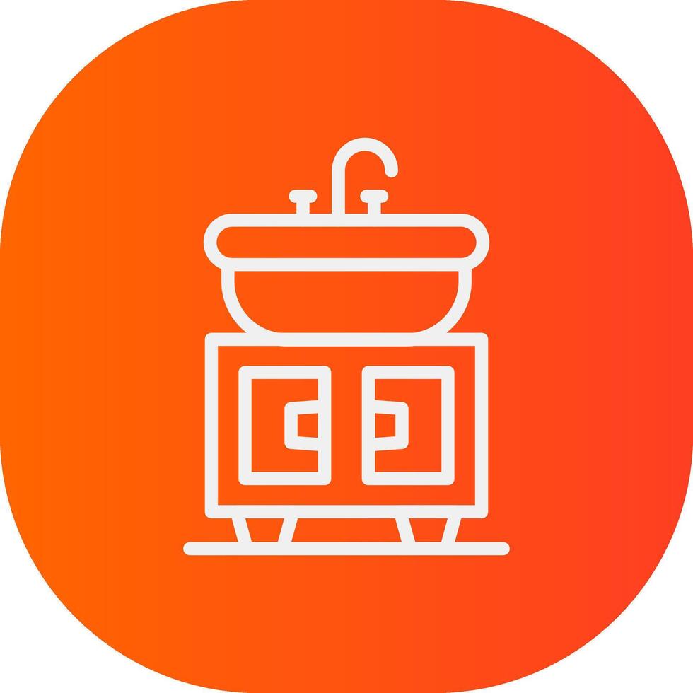 Washbasin Creative Icon Design vector