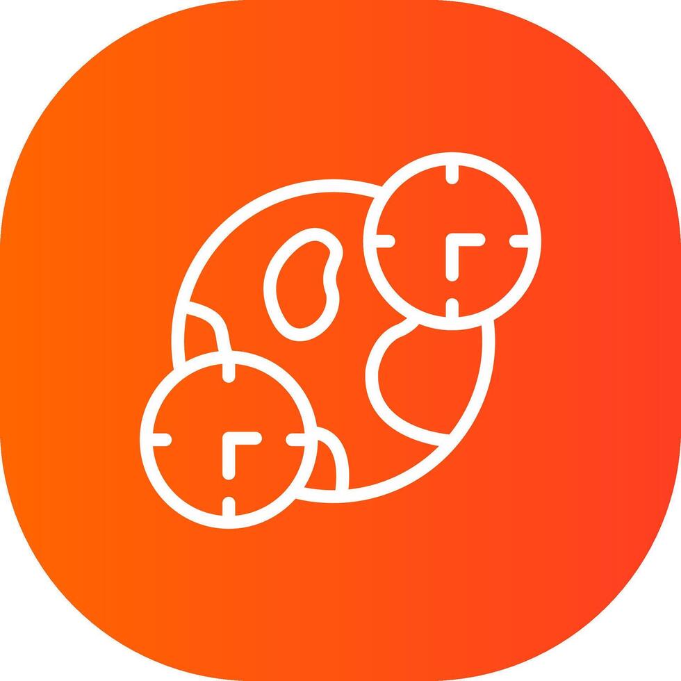 Jet Lag Creative Icon Design vector