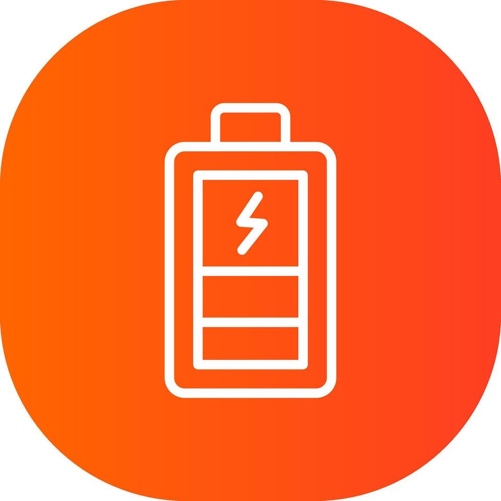 Charging Battery Creative Icon Design vector