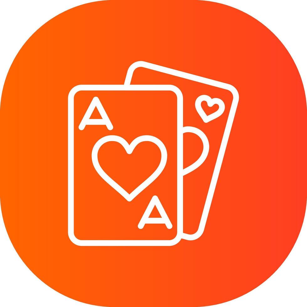 Playing Cards Creative Icon Design vector