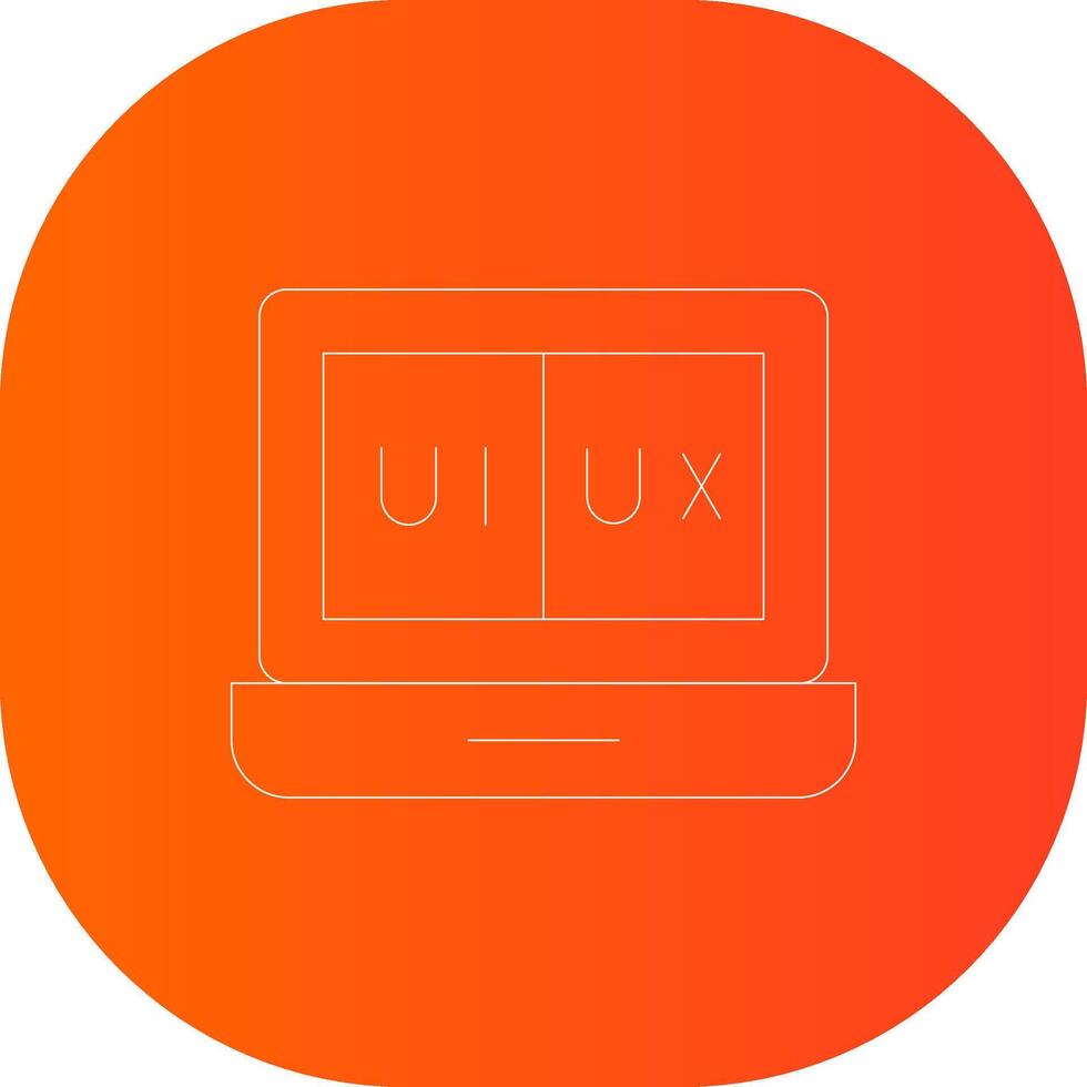 ui ux creativo icono diseño vector