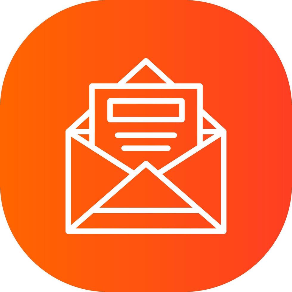 Open Email Creative Icon Design vector