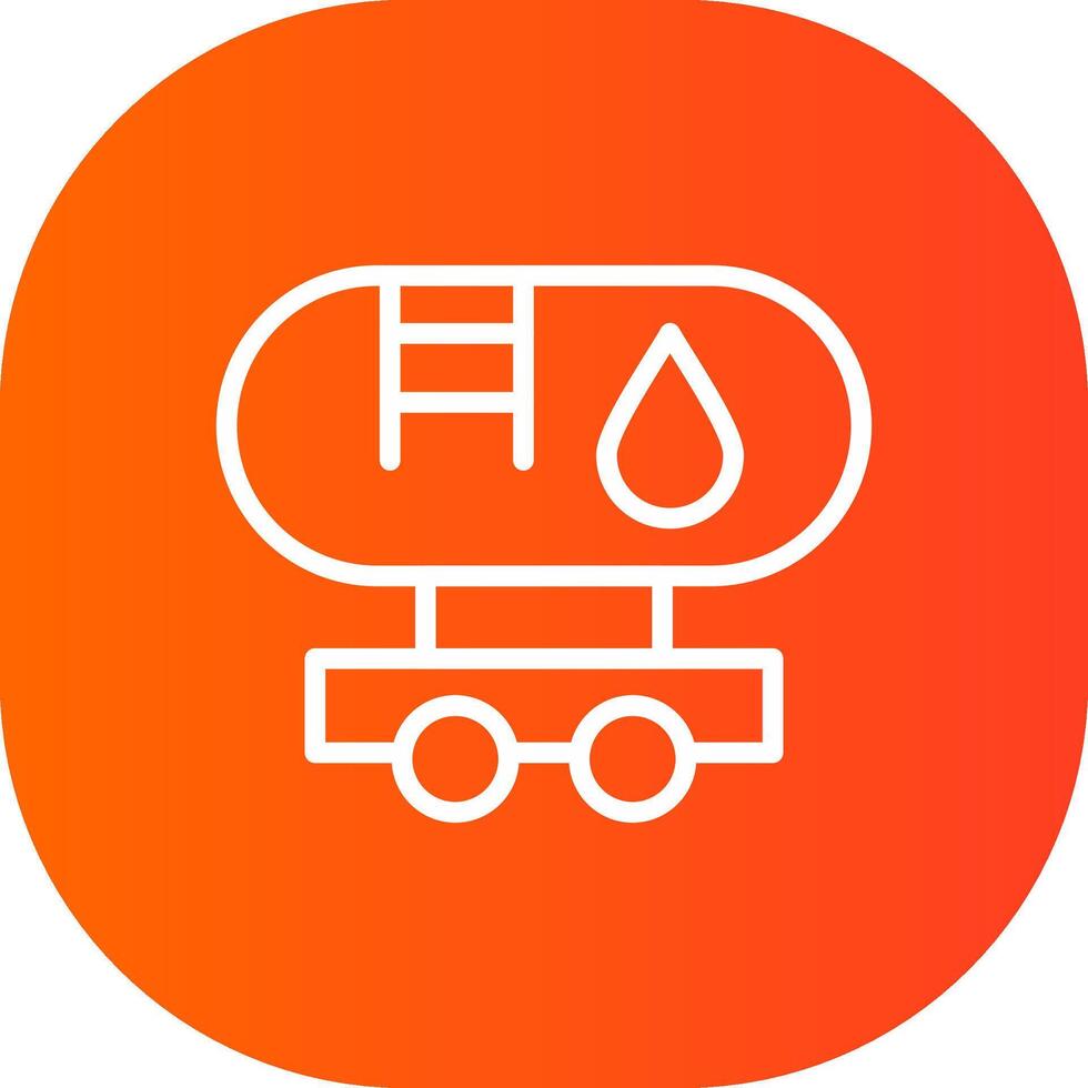 Tanker Truck Creative Icon Design vector