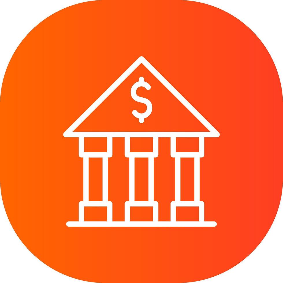 Bank Creative Icon Design vector