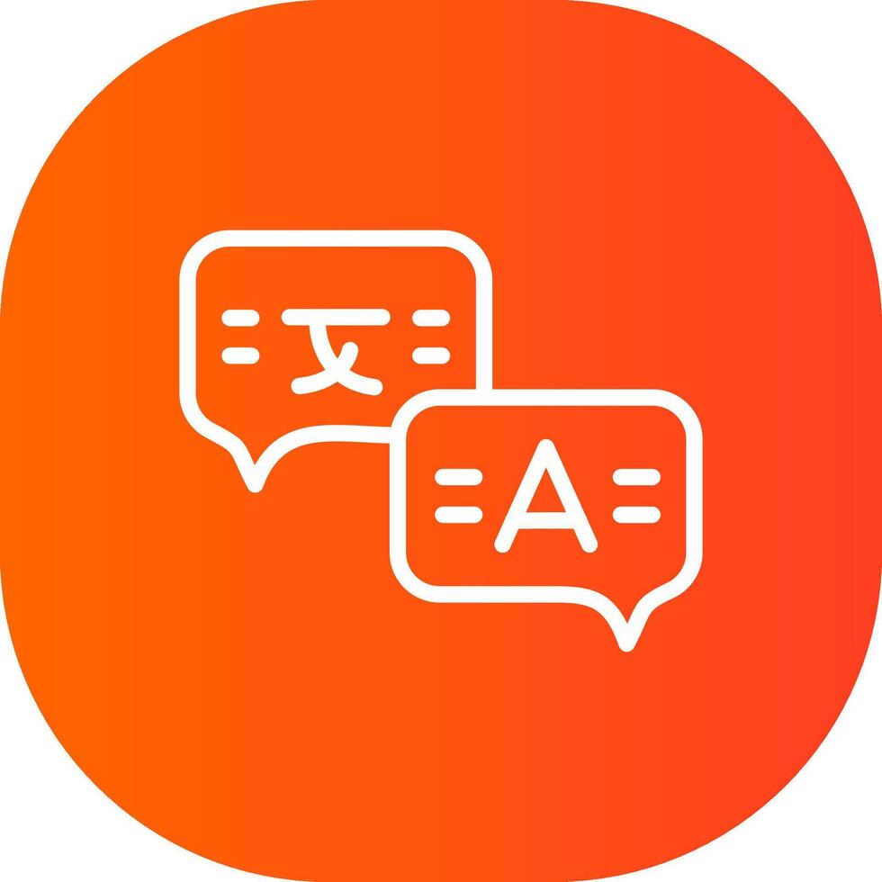 Language Creative Icon Design vector