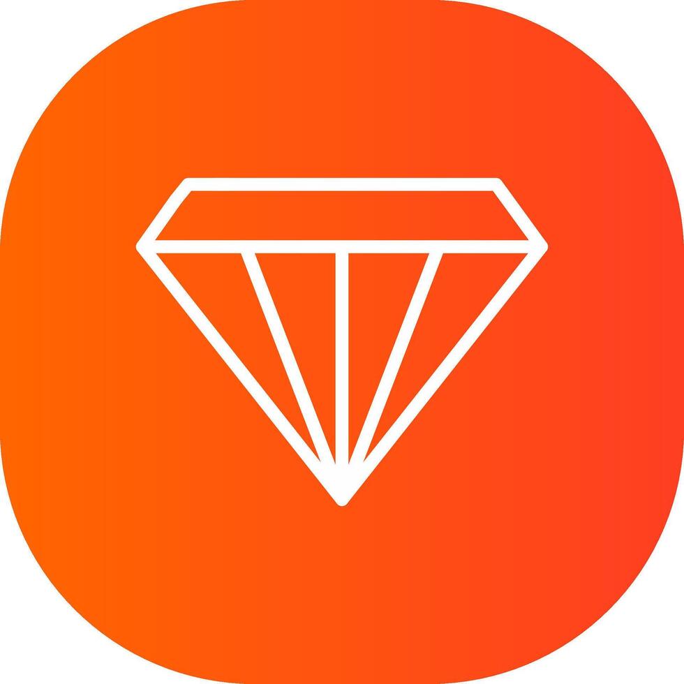 diseño de icono creativo de diamante vector