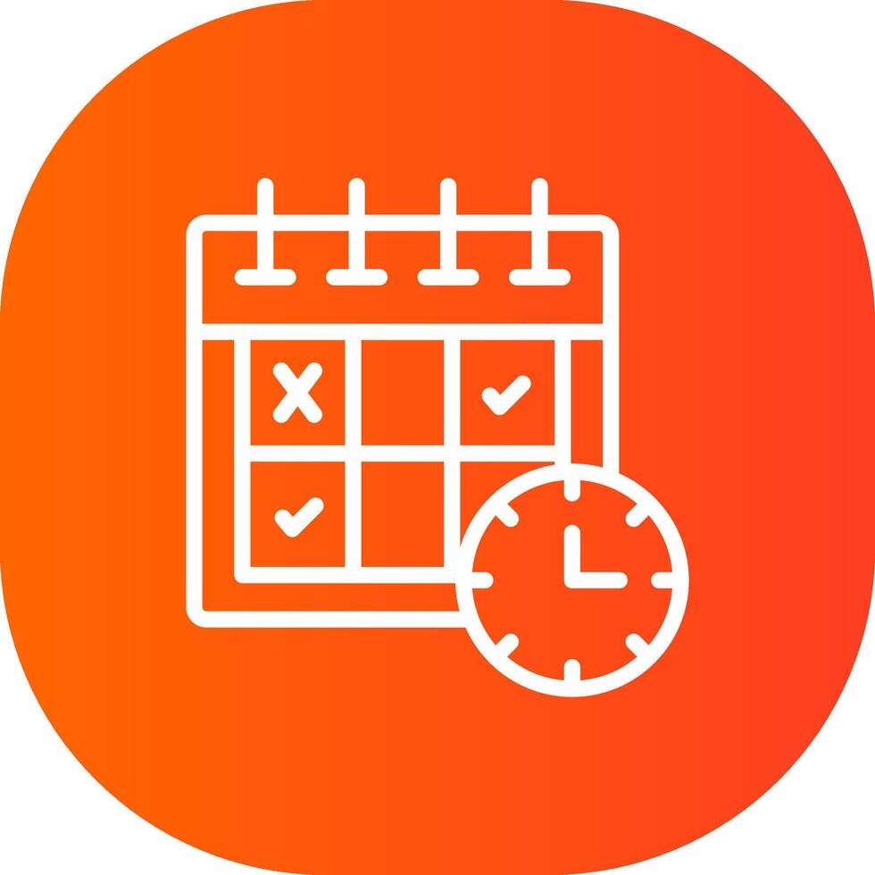 Schedule Creative Icon Design vector