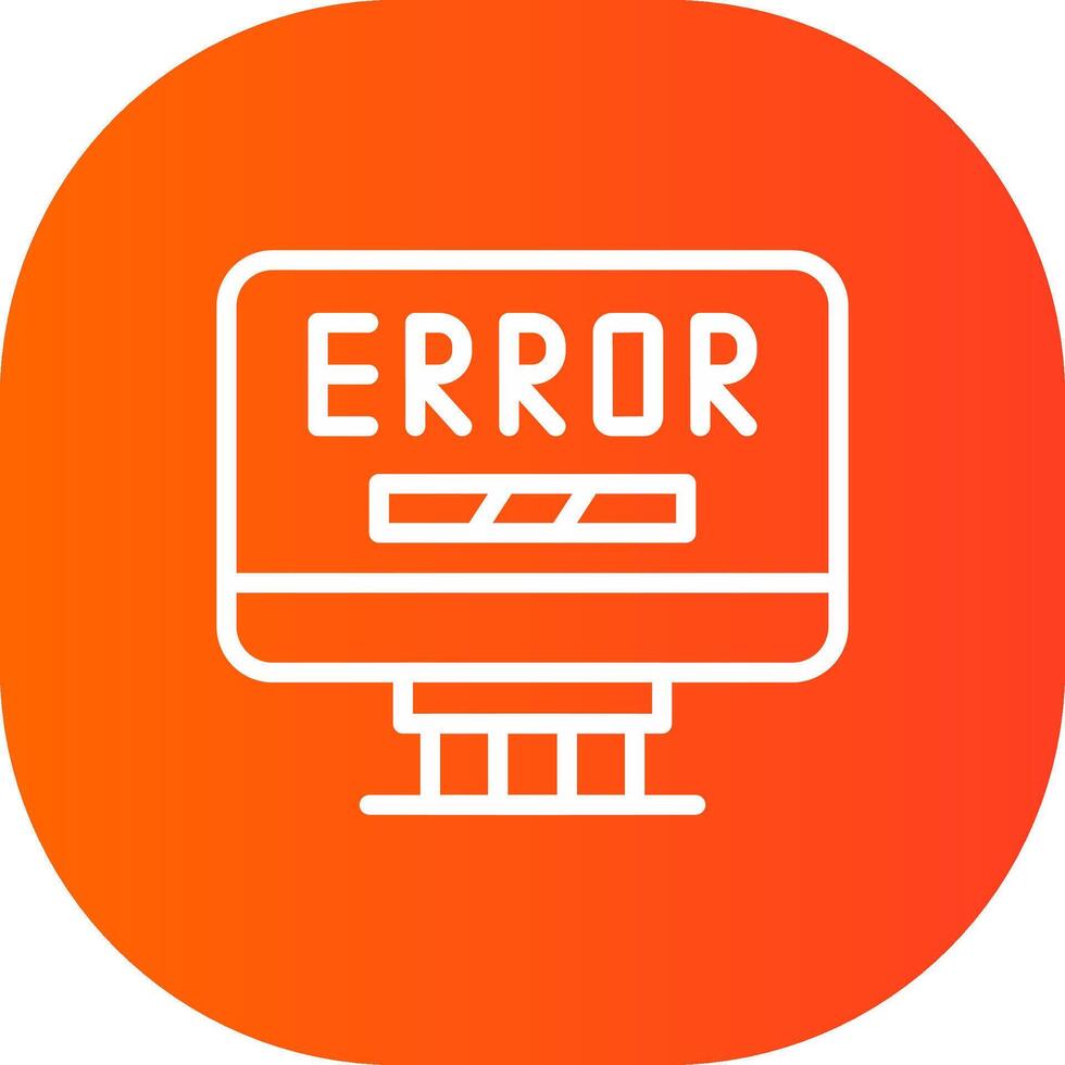 Error Creative Icon Design vector