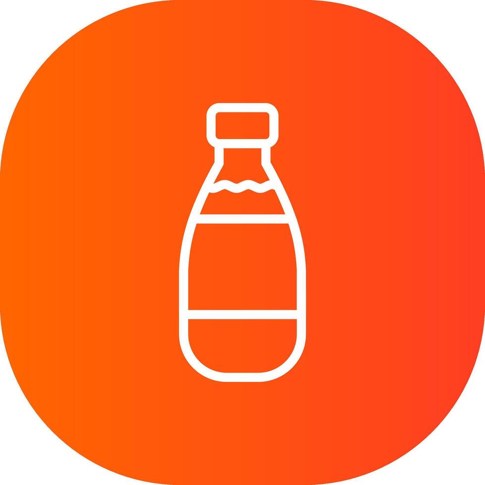 Milk Bottle Creative Icon Design vector