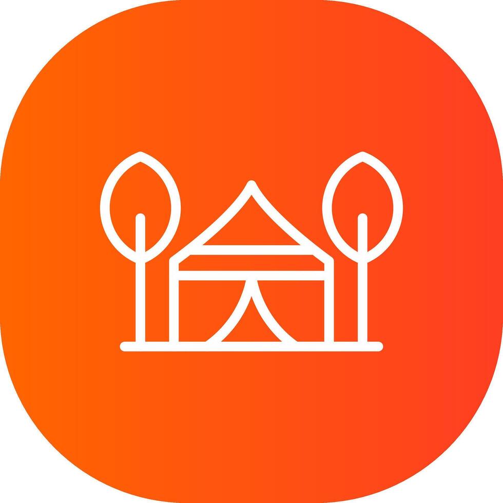 Tent Creative Icon Design vector